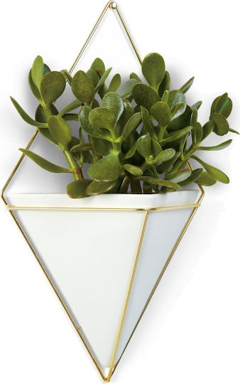 Umbra 3D Hanging Wall Decor White Made of Ceramic Material 22x9.5x39cm