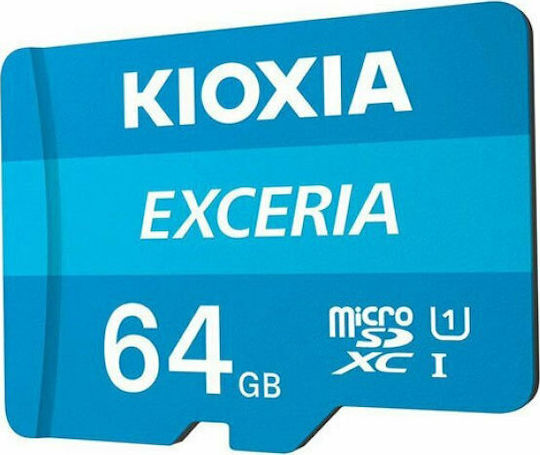 Kioxia EXCERIA microSDXC 64GB U1 UHS-I 100MB/s с адаптер