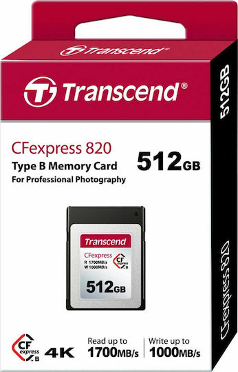 Transcend CFexpress 820 CFexpress 512GB 1700MB/s