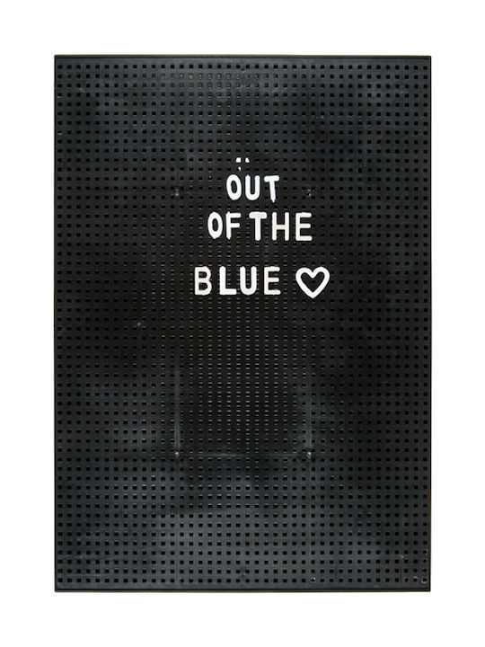 Out of the Blue Decorative Noticeboard Black Made of Plastic 22x3.5x30cm