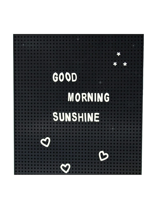 Out of the Blue Decorative Noticeboard Black Made of Plastic 22x3.5x30cm