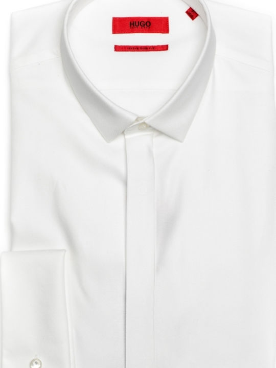 Ejinar Long-sleeved Cotton Shirt White