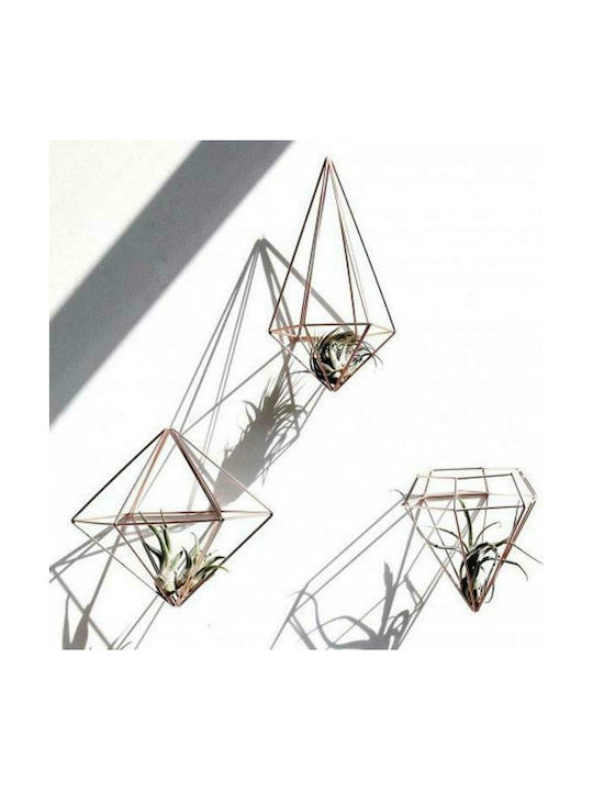 Umbra 3D Διακοσμητικό Τοίχου Γεωμετρικά Σχήματα Χάλκινο από Μέταλλο 6τμχ