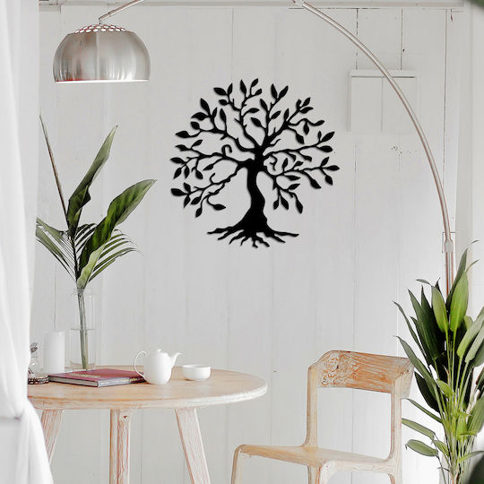 Freebox Wanddekoration Silhouette Schwarz aus Metall 60x1,5x60cm