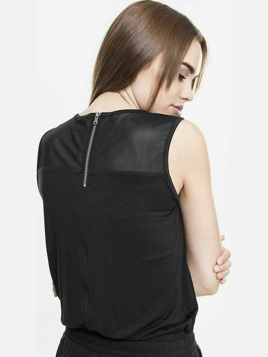 TB1630 Women's Sleeveless One-piece Suit Black