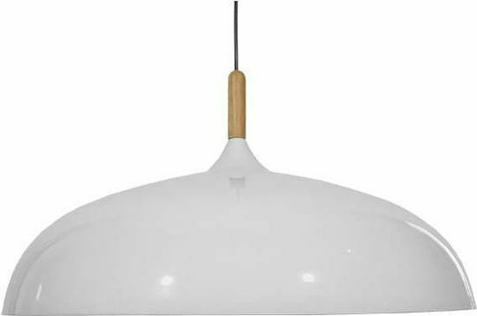 GloboStar Vallete Pendant Light White Bell with Socket E27 60x35cm