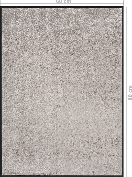 vidaXL Entrance Mat Carpet with Anti-slip Backing Grey 60x80cm