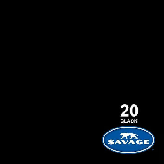 Savage 20-12 Φωτογραφικό Φόντο Χάρτινο 272x1100εκ. Black