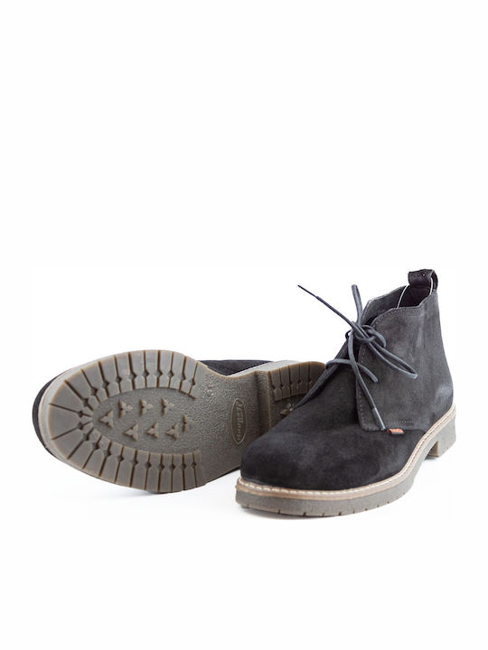 Suede Women's Ankle Boots Black