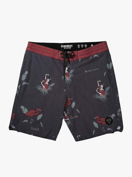 Men's Swimwear Shorts Black with Prints