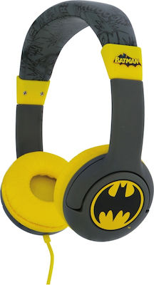 OTL Batman Bat Signal Wired On Ear Kids' Headphones Yellow / Black DC0764