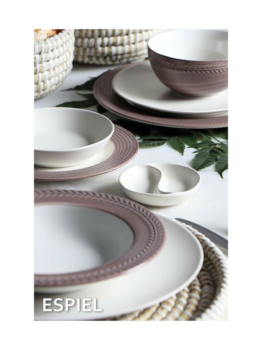 Espiel Bread Basket Wicker Beige 21x21x11cm