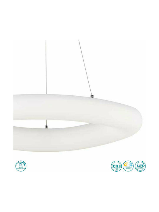 Wofi Espoo Pendant Light White 71cm