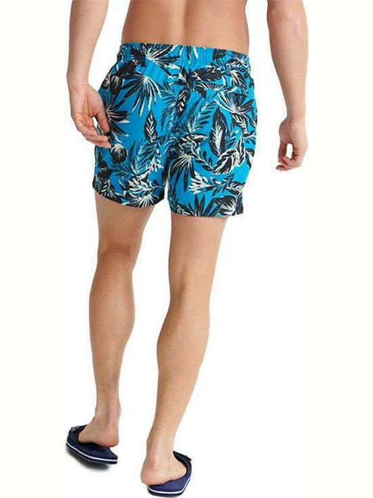 Superdry Herren Badebekleidung Shorts Türkis Blumen