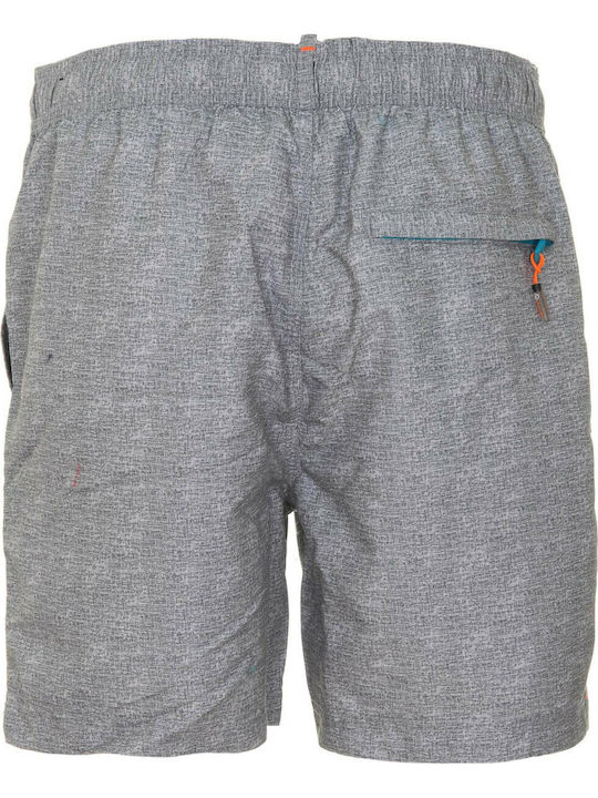 M D1 Men's Swimwear Shorts Gray with Patterns
