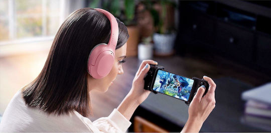 Razer Opus X Ασύρματα / Ενσύρματα Over Ear Ακουστικά με 30 ώρες Λειτουργίας Ροζ