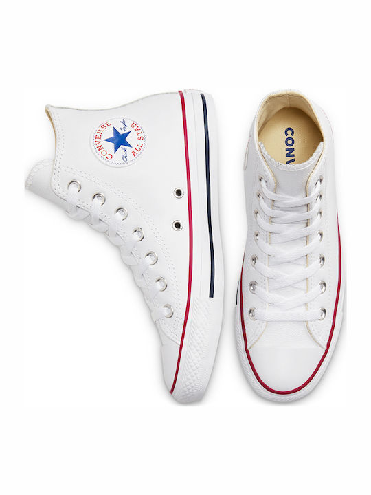 Chuck Taylor All Star Leather Μποτάκια Λευκά