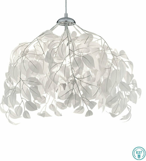 Trio Lighting Ρυθμιζόμενο Κρεμαστό Φωτιστικό Λευκό Καμπάνα με Ντουί E27 38εκ.
