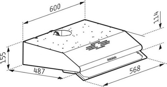 Pyramis Essential 60см Кафяв