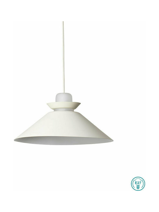 Faro Barcelona Naos Pendant Light Single-Light for Socket E27 White