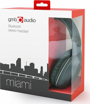 Gembird Miami Fără fir/Cablate Pe ureche Căști cu o durată de funcționare de 6 ore Negră