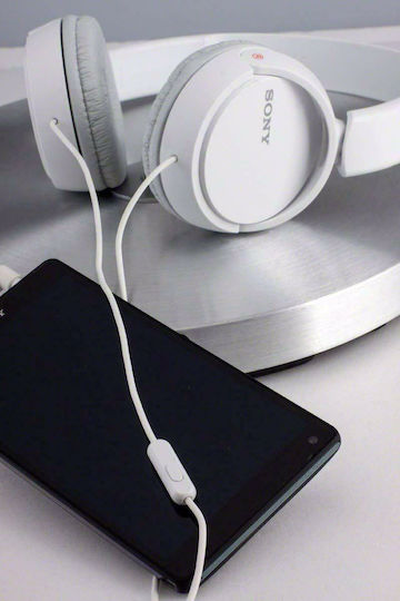 Sony MDR-ZX110AP Wired On Ear Headphones White