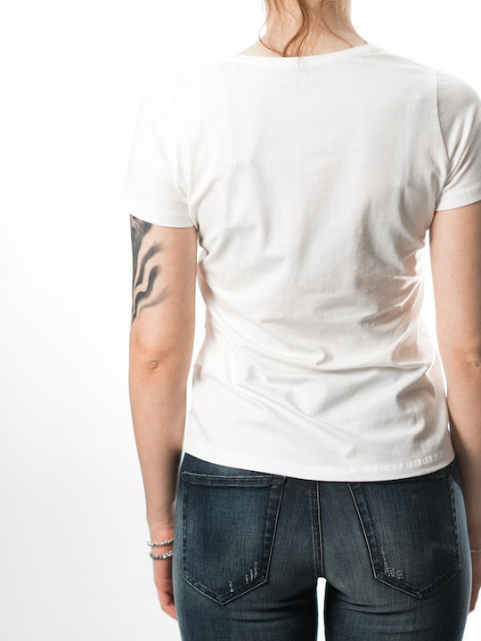 Virginia Bluza Damă Tricou Alb