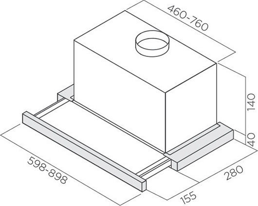 Elica Elite 14 PLUS GRIX/A/60 Συρόμενος Απορροφητήρας 60cm Inox