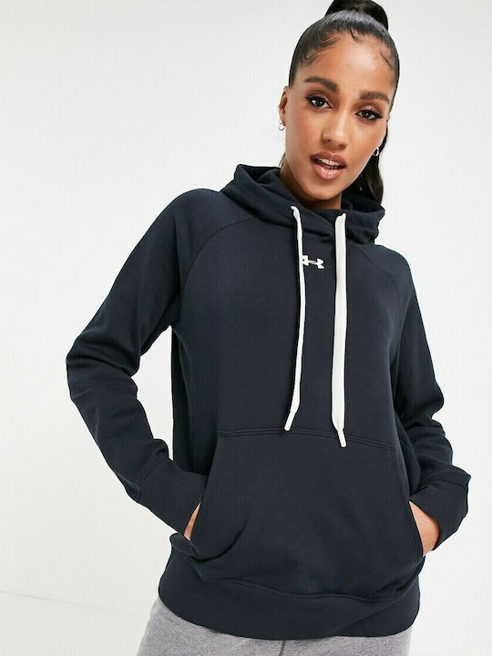 Rival Damen Sweatshirt Kapuzen Schwarz