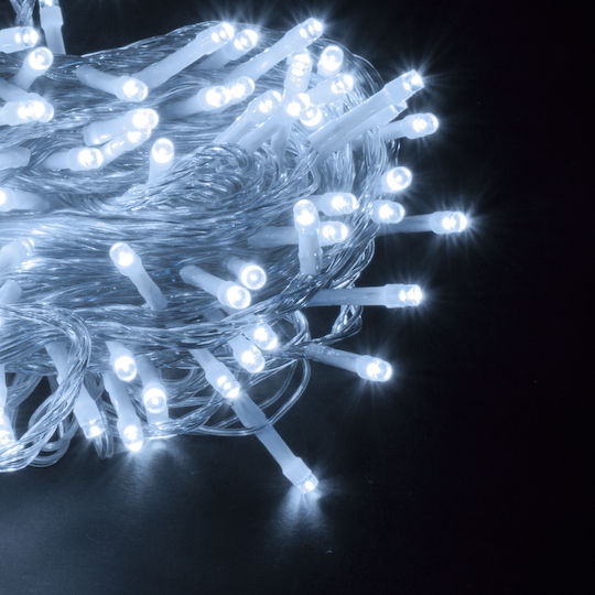 100 Lichterketten LED 13m. Kaltes Weiß in Zeichenfolge 1Stück