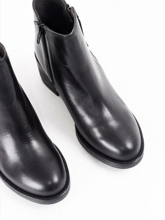 4206 Leather Women's Ankle Boots Black