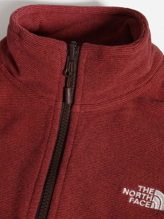 100 Glacier Women's Sweatshirt Jacket Burgundy