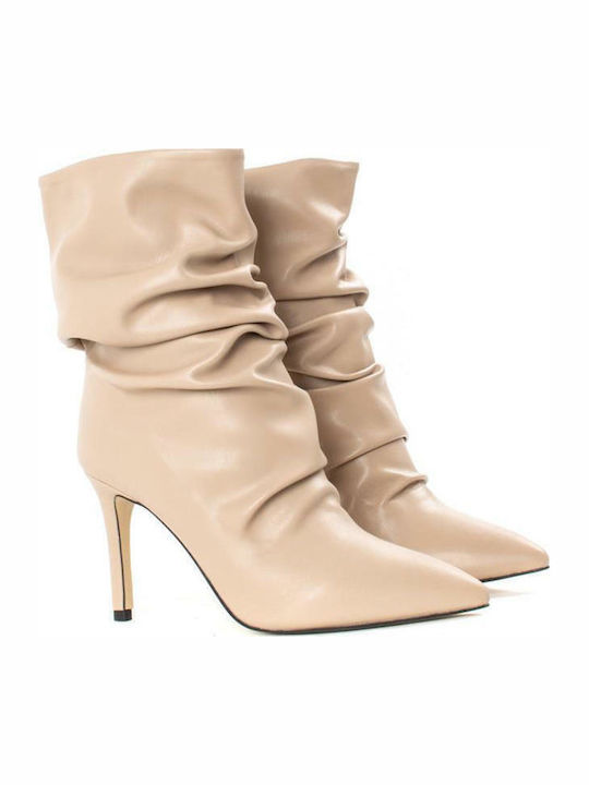 Stiefeletten Damen Beige
