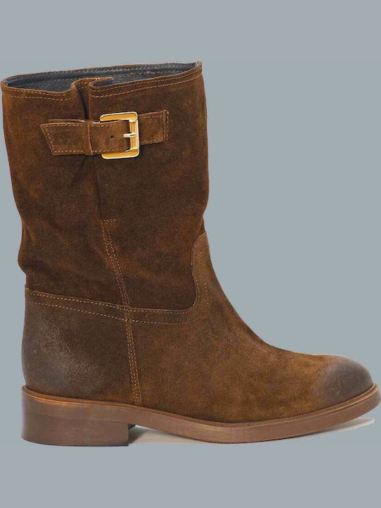 7280 Suede Women's Ankle Boots Tabac Brown