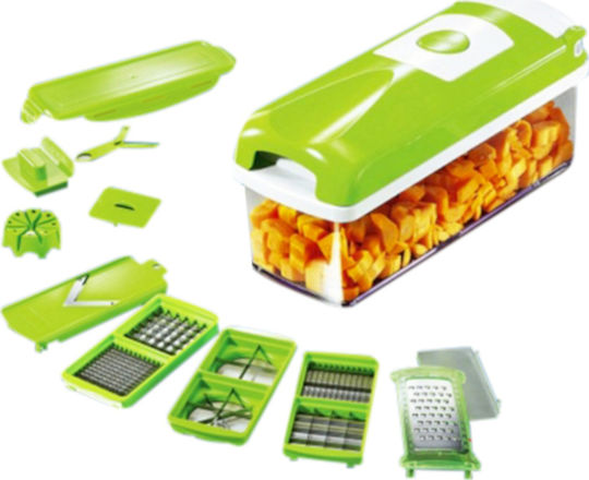 Diamandino Nicer Dicer Plus Πολυκόπτης Λαχανικών Πλαστικός 10τμχ