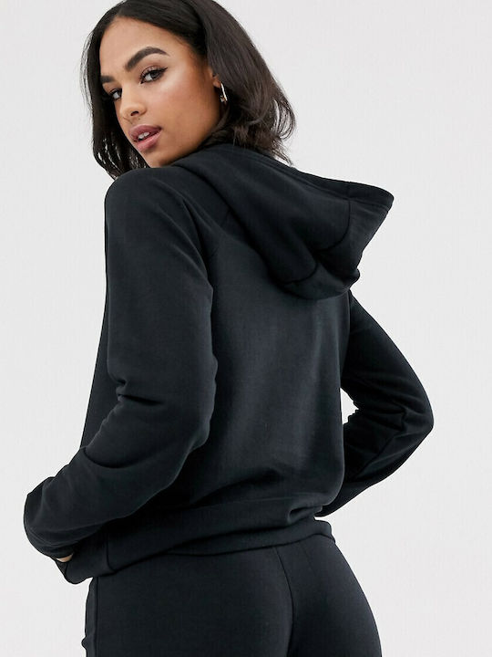 Sportswear Essentials Γυναικείο Φούτερ με Κουκούλα Μαύρο