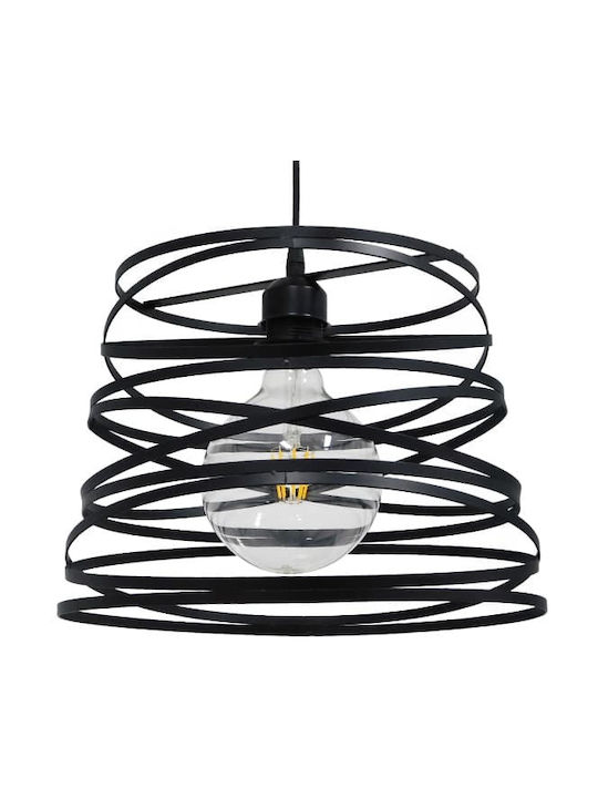 GloboStar Carter Pendant Light Black Grid with Socket E27 32x33x25cm
