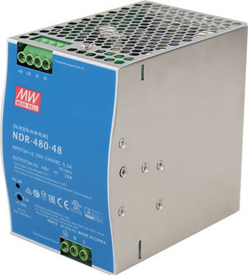 Mean Well Τροφοδοτικό Ράγας NDR480-48 με Έξοδο 48V και Ισχύ 480W 10A