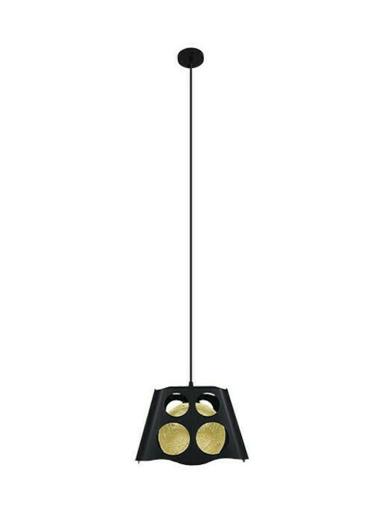 GloboStar Carter Pendant Light Black with Socket E27 28x28x22cm
