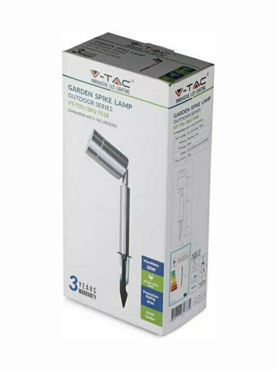 V-TAC Στεγανό Φωτιστικό Led Καρφωτό 7518