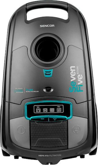 Sencor SVC 7550TI Прахосмукачка 750W С торба 3.5лт Черна