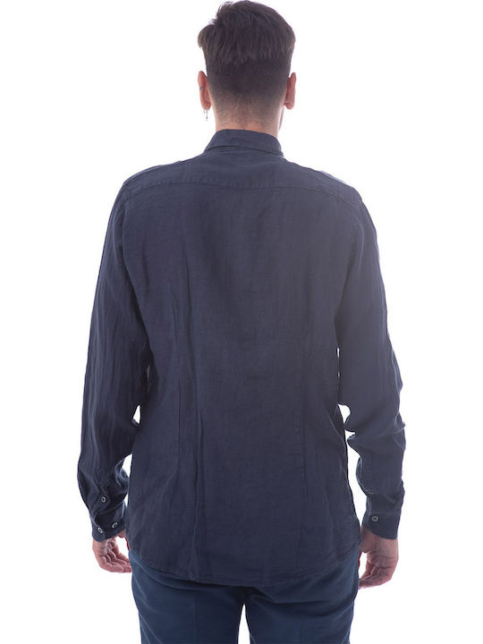 Sseinse CE514SS Men's Shirt Long Sleeve Cotton Navy Blue