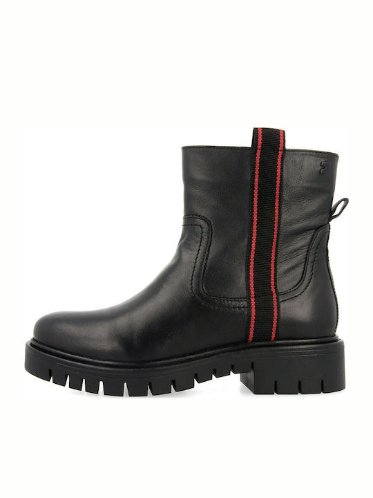 Ghete dama de piele Negru