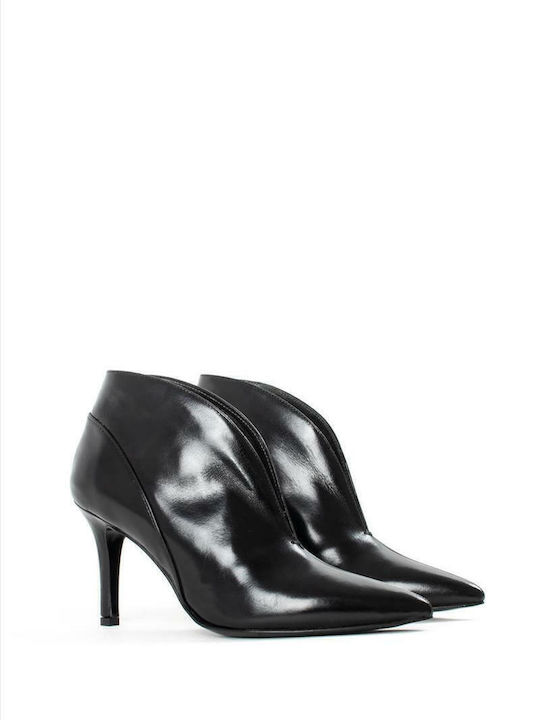 Women's Patent Leather Ankle Boots Black