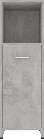 vidaXL Floor Bathroom Column Cabinet L30xD30xH95cm Gray