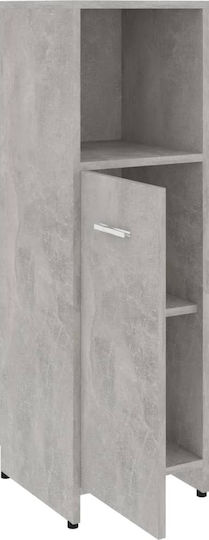 vidaXL Floor Bathroom Column Cabinet L30xD30xH95cm Gray