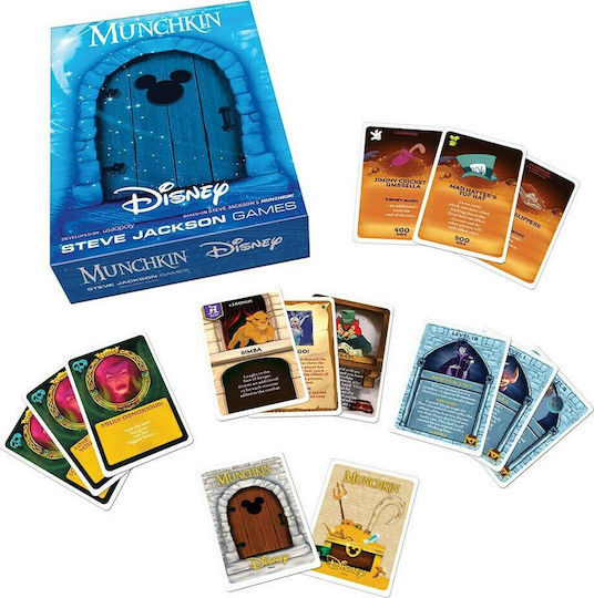 Board Game Munchkin Disney for 3-6 Players 10+ Years Old (EN) USAopoly