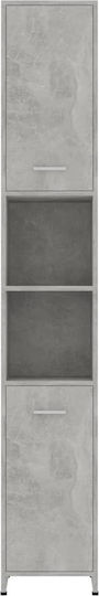 vidaXL Badezimmersäule Boden H30xB30xH183.5cm Gray