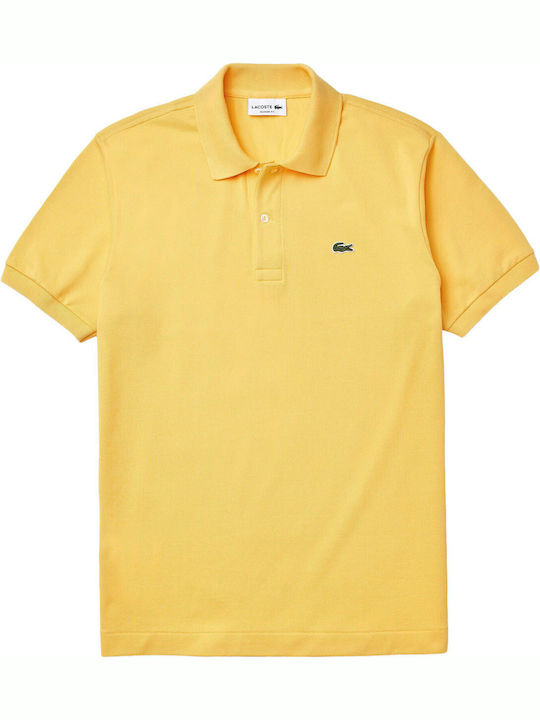 Lacoste Ανδρικό T-shirt Κοντομάνικο Polo Κίτρινο