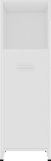 vidaXL Floor Bathroom Column Cabinet L30xD30xH95cm White